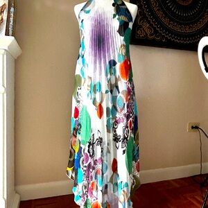 LA PERLA
Multicolor Halter Maxi Summer Dress